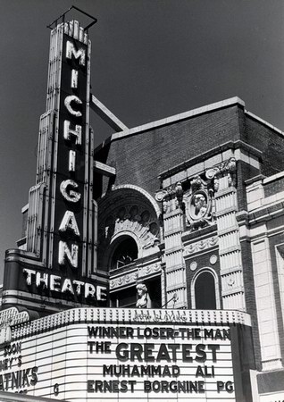 Michigan Theatre - 1977 Marquee Pic